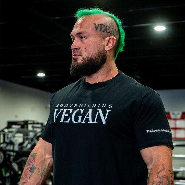 BodybuildingVegan Black T-Shirt