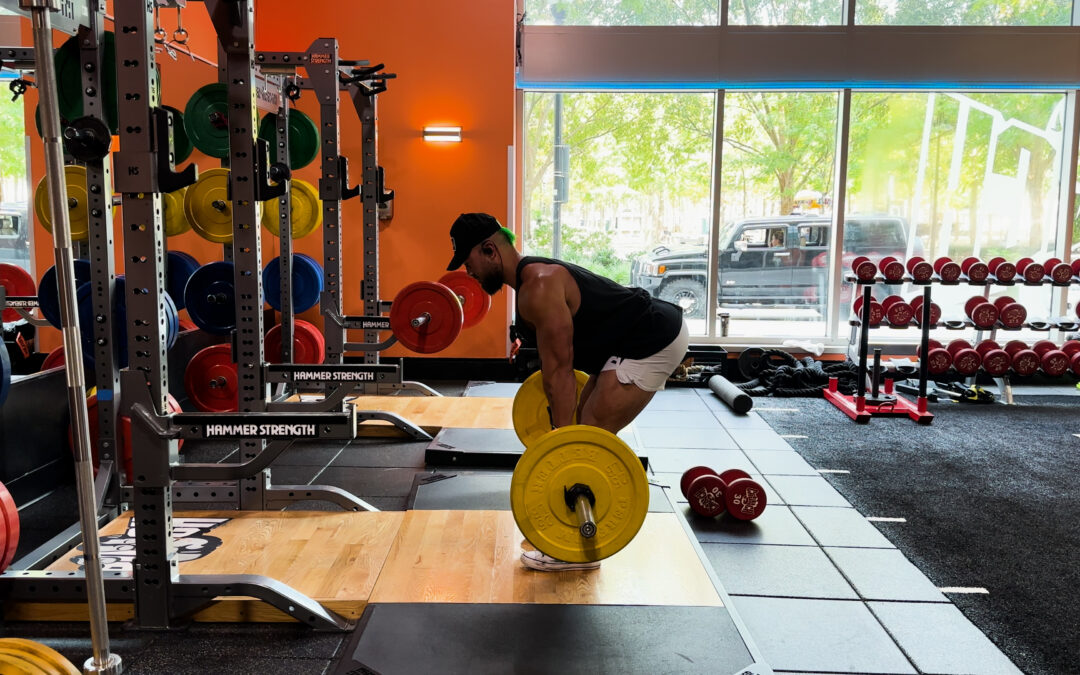 John performing deadlift