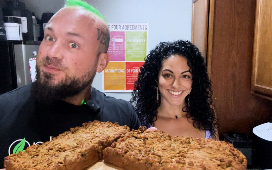 Sweet Seitan! Pumpkin Spice Protein Bread! Cooking w/ TheBodybuilidingVegan & Ali | 8000g protein!?!